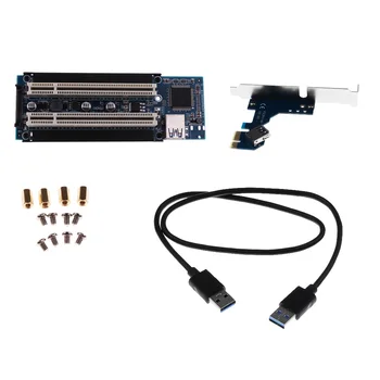 

PCI-E to 2-Port PCI Express Expansion Card USB Hub Controller Adapter