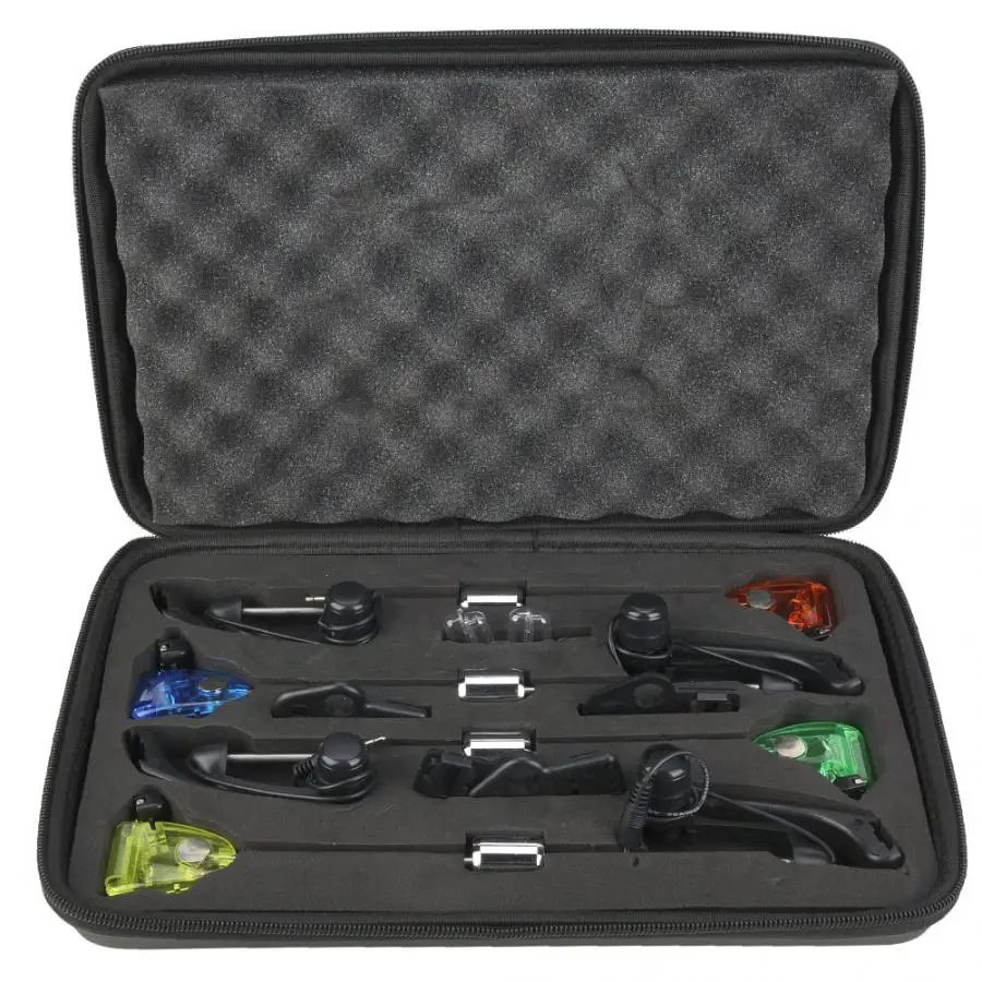 

4 PCS Fishing Bite Alarm Illuminated Fish Swinger Fishing Rod LED Illuminated Swinger Fish Bite Indicator Swingers Fishing Tools