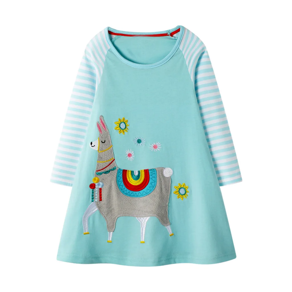 

dress girl dress vestidos kids dresses for girls vestido infantil halloween christmas dress vestid Casual Cartoon Long Sleeve Z4