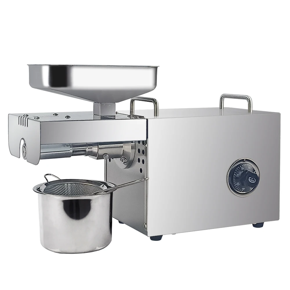 Автоматическая машина для прессования холодного/горячего масла с контролем температуры для домашнего использования, мини-маслоотжималка для арахис кокосовый орех