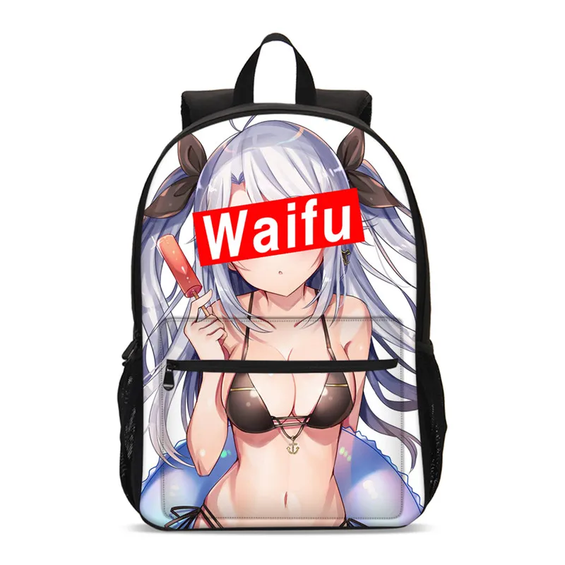Модный рюкзак Sugoi Senpai Waifu для девочек-подростков, детские школьные сумки, рюкзак для студентов Mochila Escolares, детский рюкзак