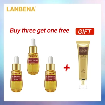 

LANBENA Buy 3 Get 1 Gift Acne Scar Remove Serum Anti Acne Acne Treatment Remover Stretch Marks 3PCS+Acne Scar Removal Cream