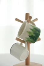 Snow white pine is refreshing and refreshing NOW's new retro ceramic small tea mug mug