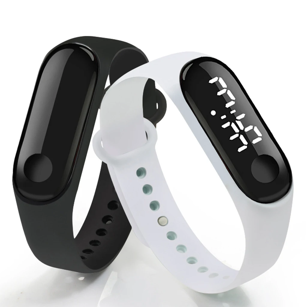 

Men Women Smartwatch LED Digital Smart Watch Sport Watch Luxury Touch Screen Silicone Strap Wristwatch Wristband Smart Band