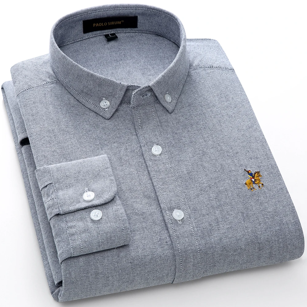 100% Cotton Oxford Men Shirt 