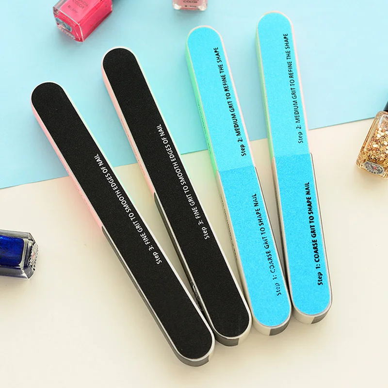 

1 Pcs Six-sided Polishing Nail File Creative Tool Printing Nail File Sanding Manicure Professional Nail File Drop nail art