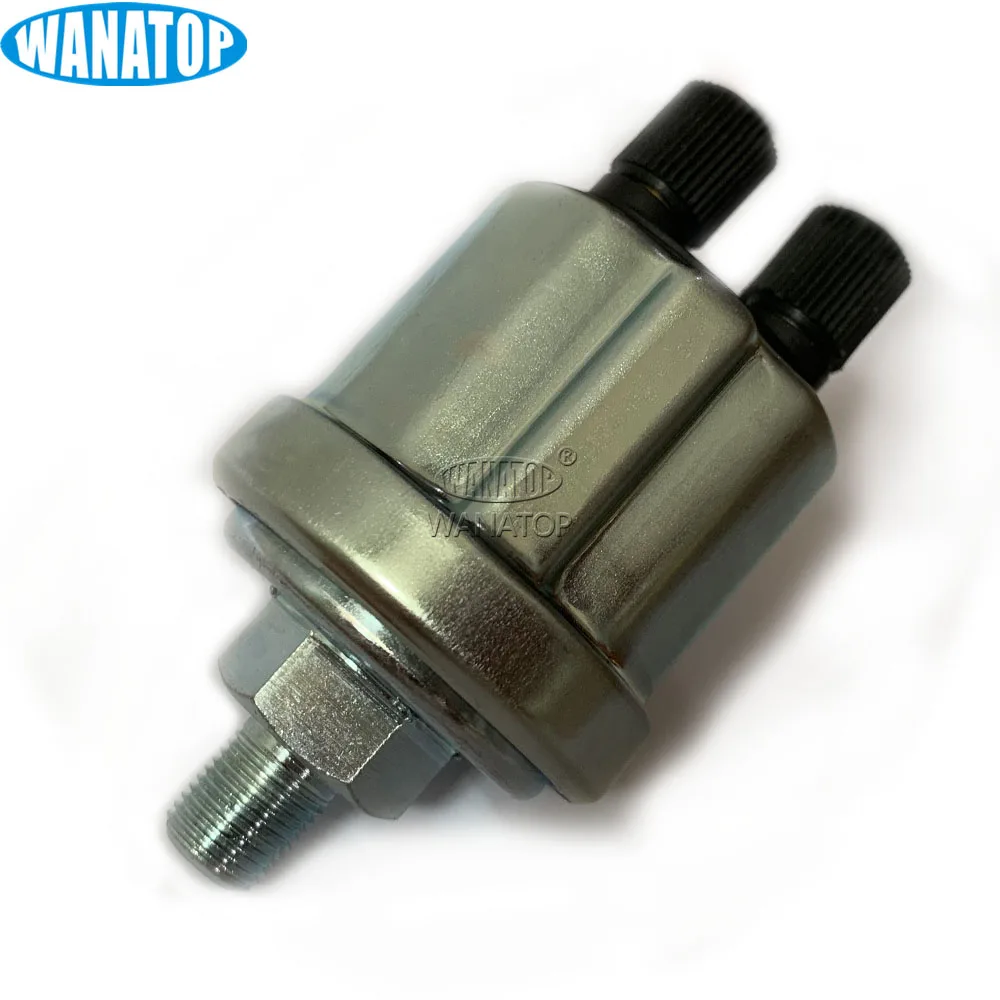 1/8NPT Oil Pressure Sensor 0 to 10 Bars Diesel Generator Part 10mm Stainless Crew Plug Alarm Pressure Sensor For Vdo