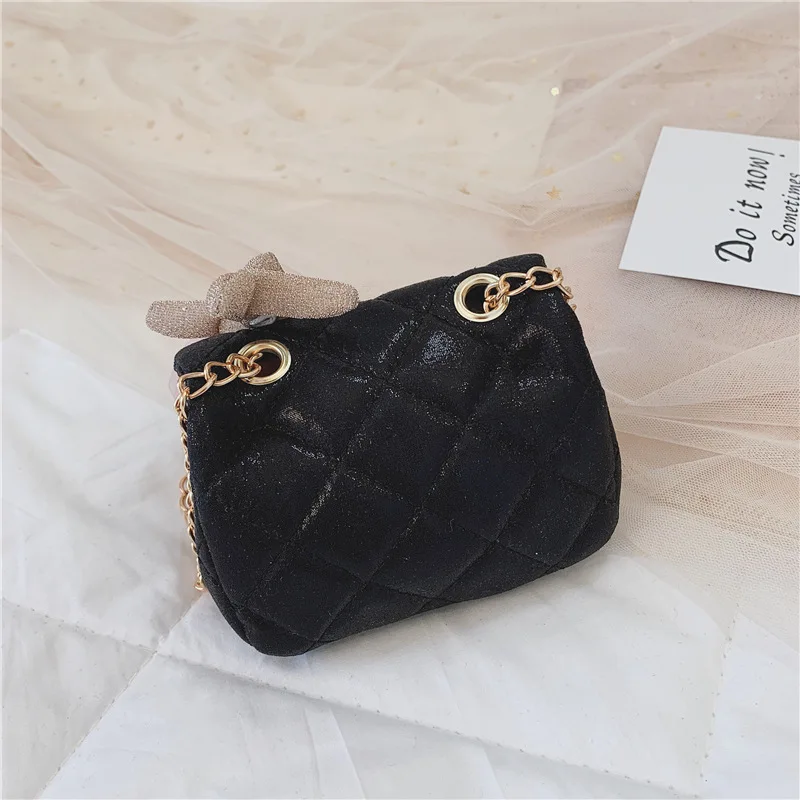 

Girls Bag Korean-style Cute Rabbit Hanging Decoration Graceful Rhombus Chain Bag Western Style Fashion Princess Chain Bag