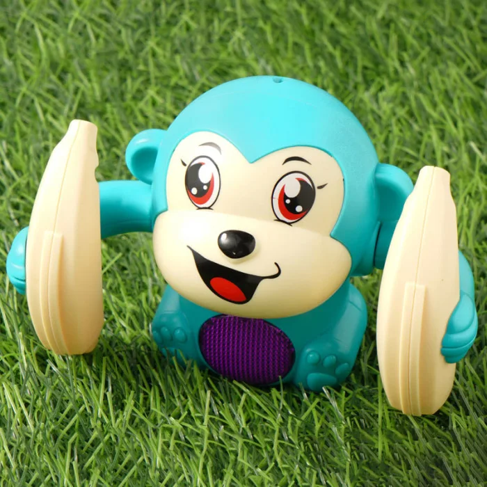 Детский голосовой контроль Роллинг маленькая обезьянка игрушка ходьба поет игра в мозги ползание электрические игрушки M09