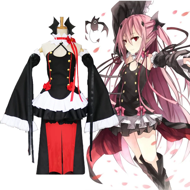 Костюм для косплея из аниме сераф конца косплей-костюм края тела с париком и