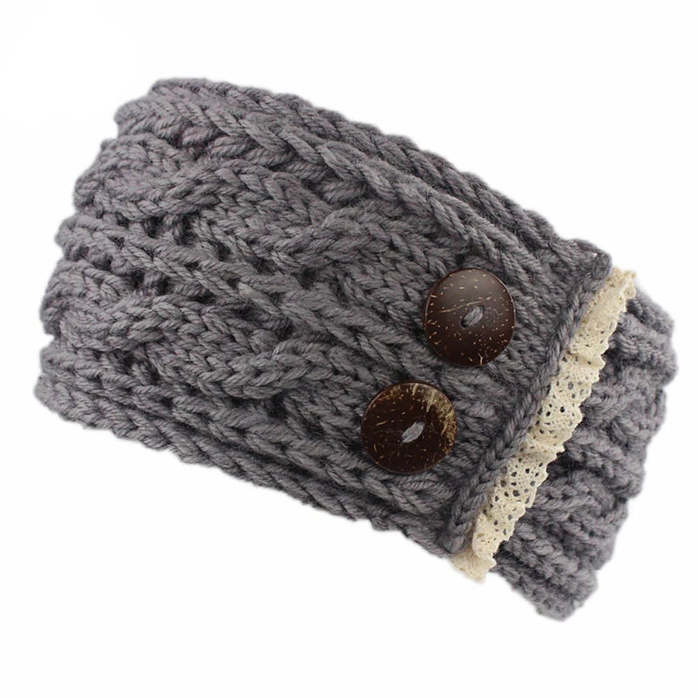  Hairbands Winter Knitted Women Diamonds Spliced Keep Hairbands Winter Warm Solid Handmade Keep Warm Headbands 1111