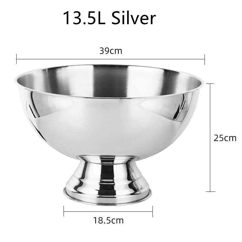13.5L Stainless Steel Ice Bucket Deer Head Wine Champagne Bow Tube Champagne Barrel Ice Wine Barrel Bar Tool