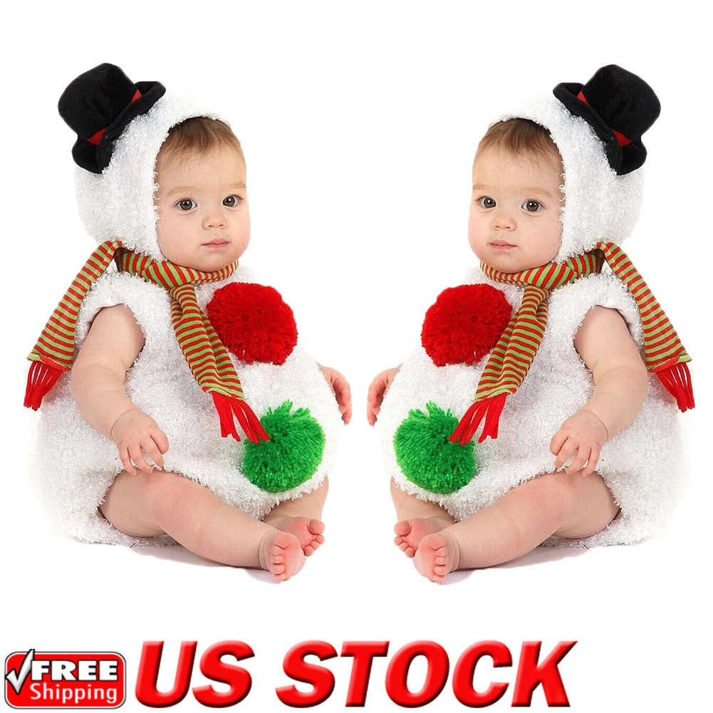 От 0 до 24 месяцев, Pudcoco стильная футболка с изображением персонажей видеоигр 3D боди "Снеговик" зимнee бeз рyкaвoв Babygrow жилет для новорожденных, для маленьких девочек, кофта на молнии для мальчиков джемпер