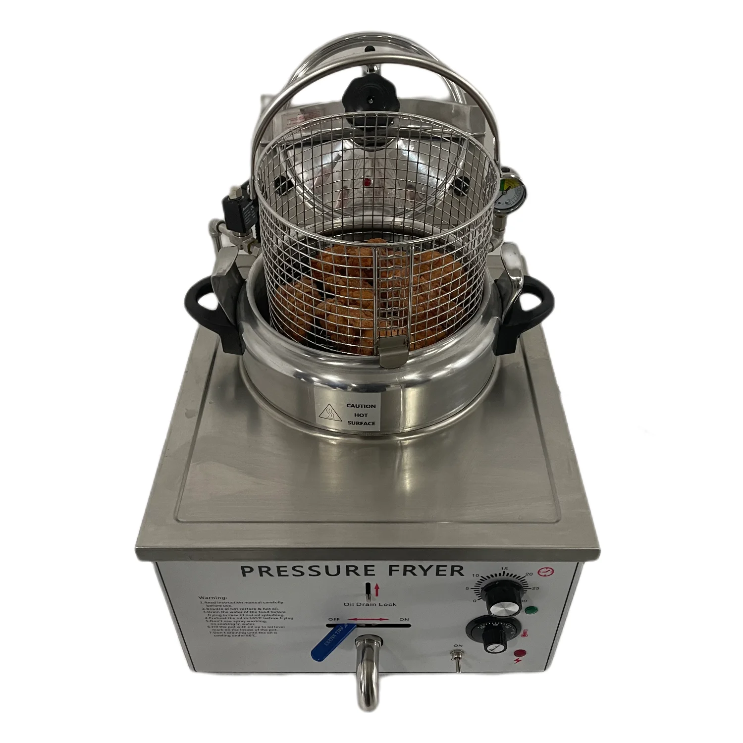 16L Electric Deep Pot Food Ovens Fried Chicken Mini KFC Pressure Fryer Electric Chicken Fryer