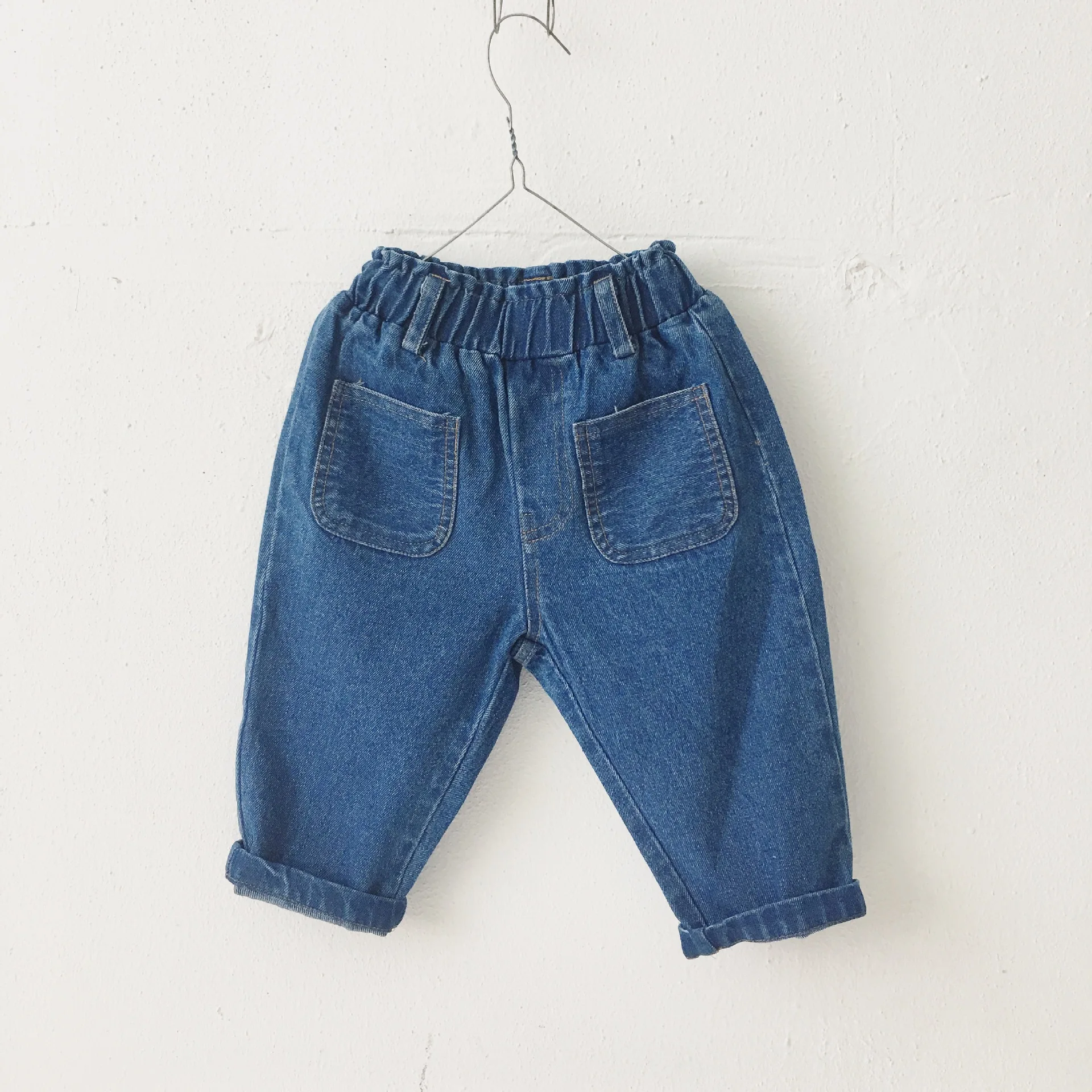 MILANCEl/Детские джинсы; брюки с передним карманом для девочек и мальчиков; повседневные джинсы для девочек