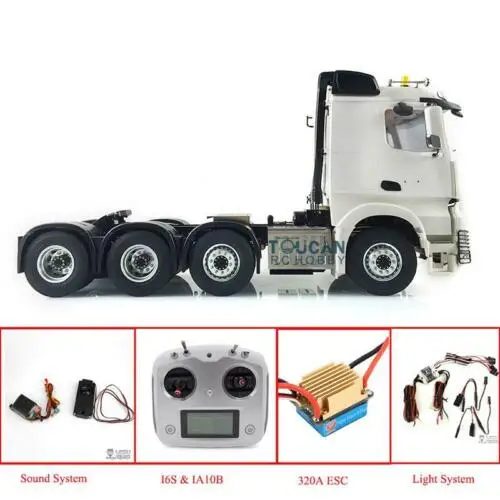 

LESU 1/14 8*8 Metal Chassis RC Merce Tractor Truck Sound Radio Hercules Cabin THZH0523