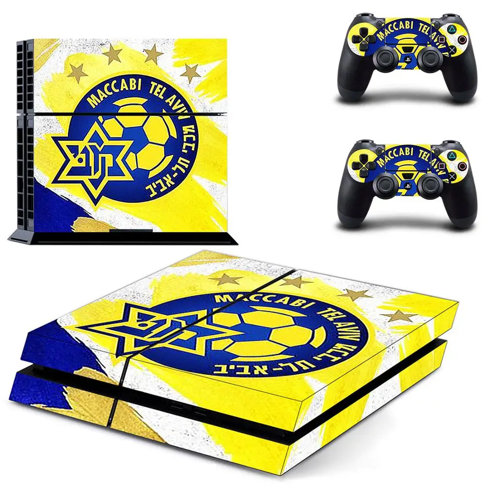 Maccabi Tel Aviv FC PS4 наклейка для кожи виниловая наклейка для консоли Playstation 4 и 2 контроллера PS4 наклейка для кожи