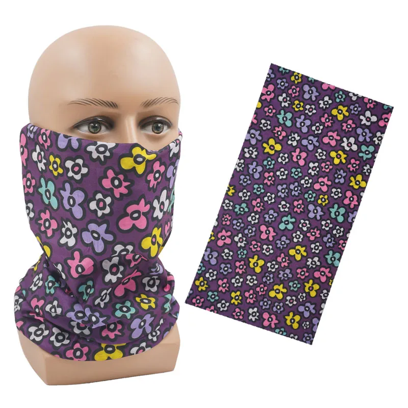 mens scarf for summer Outdoor Travel Hair Headband Stripe Rainbow Color Breathable Face Bandana Mask Sun Protection Letter Flower Cycling Head Scarf man scarf Scarves