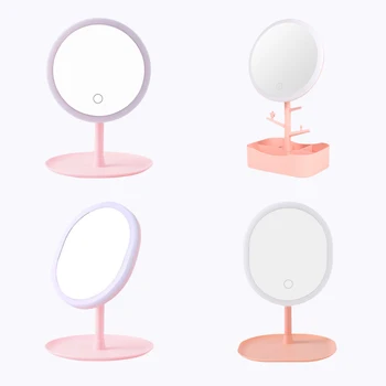 

Led Makeup Mirror M158-2 3 Modes Adjustable LED Mirror For Makeup Touch Dimmer USB Led Vanity Mirror Storage LED Face Mirror