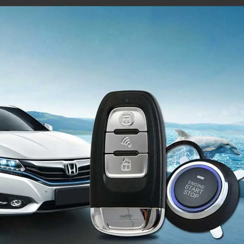 

Remote Start Keyless Entry Car Alarm System Araba Alarm Central Locking Car Parts Keychain Pke Start Stop Button Sheriff