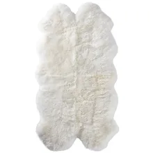 Ковер из овчины кварто 4 фута x 6 футов из Новой Зеландии в кремовом цвете из натуральной овчины декоративная подушка