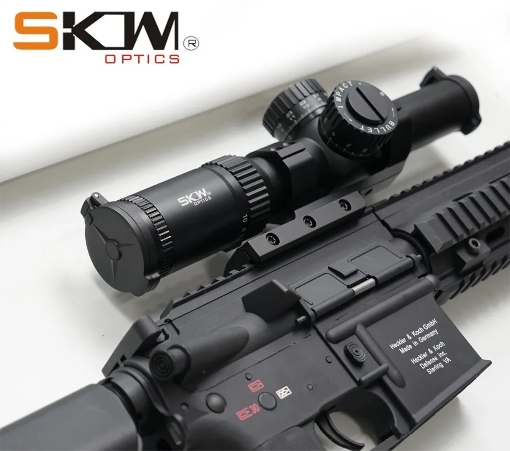 SKWoptics 1-10x26 винтовки 34 мм CNC цельное крепление 34 мм кольца военный тактический прицел ударопрочные прицелы Охота