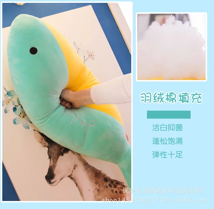 New Style Software Kun Whale Plush Toys Creative Double Color Fish Pillow Children to Sleep with Pacify Pillow