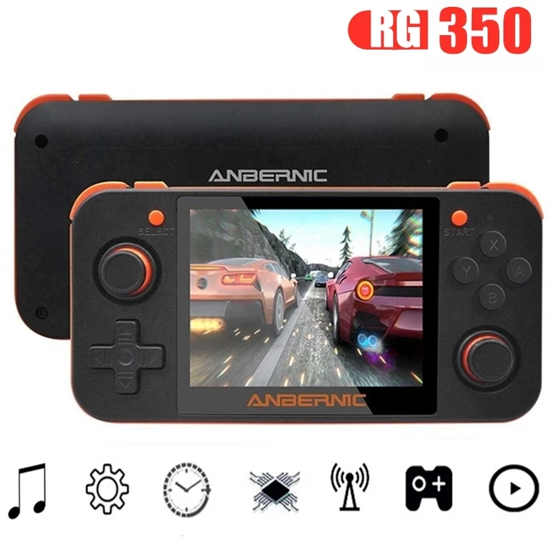 

RG350 Retro Video Game Handheld Game Console MINI 64 Bit 3.5 inch IPS Screen Dual-Core Built-in 5000+ Classic Game Player PS1