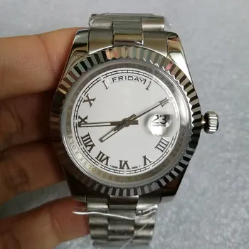 

luxury band watch DAYDATE automatic mechanical 40MM 18K men AAA watchres Stainless steel Wristwatch no battery 2813 rolexable