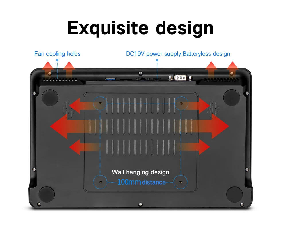 Pipo X15 Мини ПК 8 Гб 128 Гб SSD 11,6 дюймов 1920*1080 Intel Core i3-5005U RS232 RJ45 HDMI Bluetooth 6 USB планшетный компьютер
