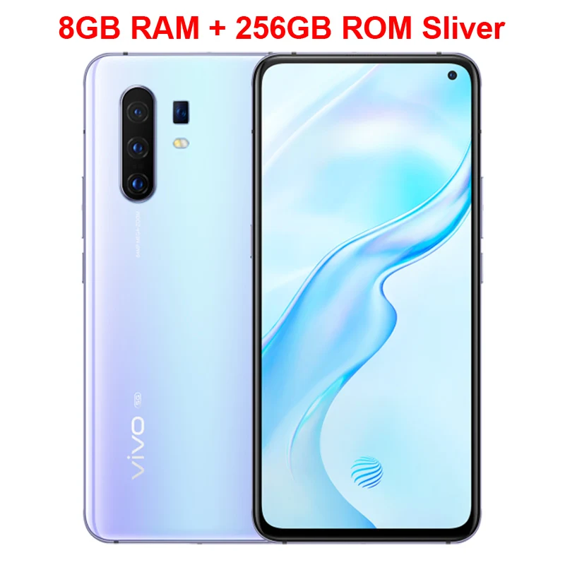Silver 8GB 256GB vivo x30 Pro 5G мобильный телефон 6,44 дюймов HDR 8 ГБ+ 128 ГБ Exynos 980 Восьмиядерный Android 9,0 Quad камеры 4350 мАч смартфон - Цвет: Silver 8GB 256GB