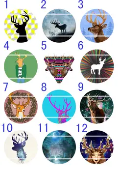 

Handmade Colorful picture Round Glass Cabochons Refrigerator magnet for Necklace Decoration and Phone Chain Accessaries265