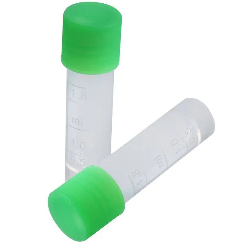 

500Pcs Polypropylene Lab Liquid Graduated Cryo Vial Container 1.8ml