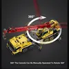 1:20 Boom Lift Telescopic Remote Control Crane Truck Puzzle Learning DIY Assembly Building Blocks 360° Console Rotate RC Truck 2
