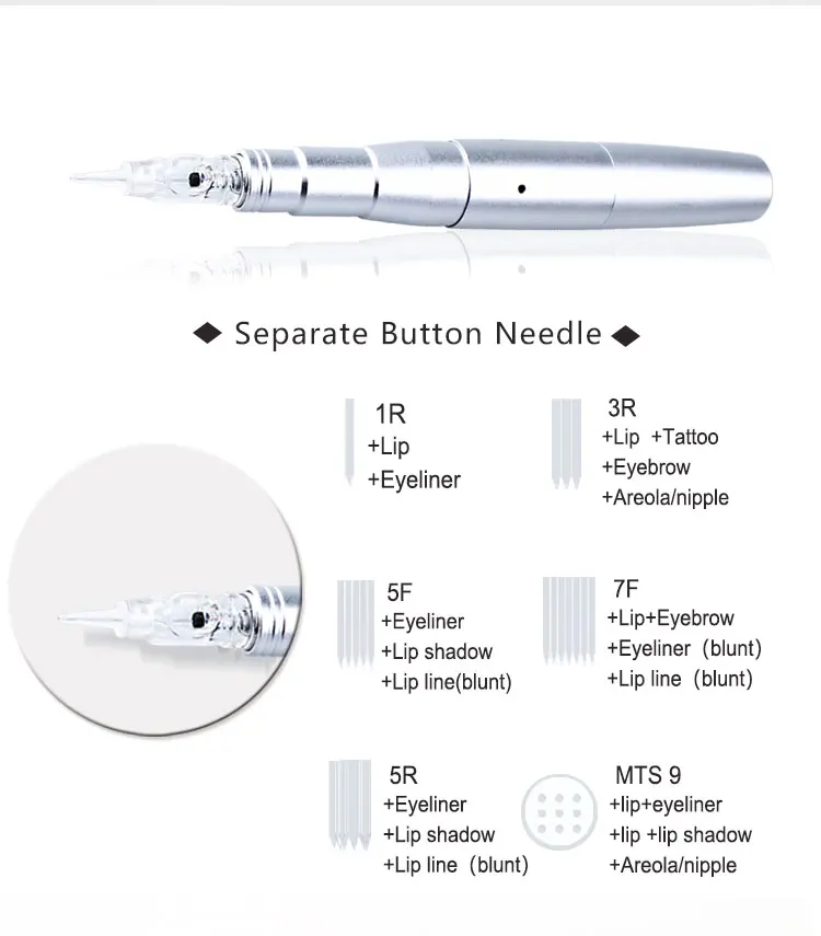 Permanent Makeup Tattoo Guns Rotary Machine Electric Alloy Pen for Eyebrow Eyeliner Lip Cosmetics Eyebrow Machine Tatoo Kit Tool