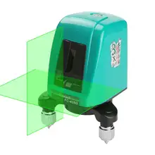 2 линии зеленый лазерный уровень вертикальные и горизонтальные лазеры длина волны 635nm 360 градусов Регулировка самонивелирующийся точность 2 мм/5 м