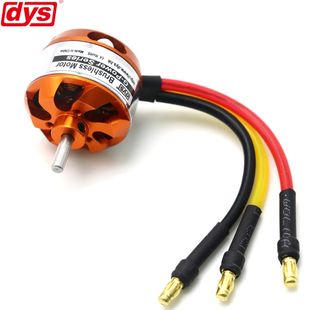 Бесщеточный двигатель DYS D2822 1100KV 1450KV 1800KV 2600KV 2-3S для радиоуправляемого самолета