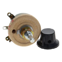 25w BC1 High Power Wirewound Potentiometer Rotary Rheostat Disk Ceramic Variable Resistor 5R 10R 20R 50R 100R 200R 300R 500R 1K