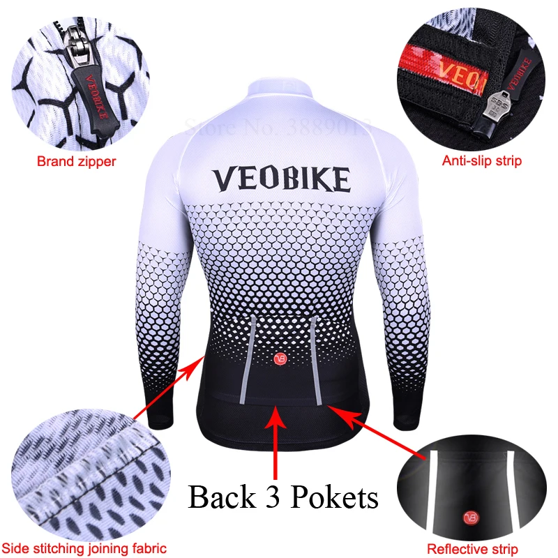 Одежда высшего качества Pro МТБ велосипед Зимний костюм длинный рукав одежда