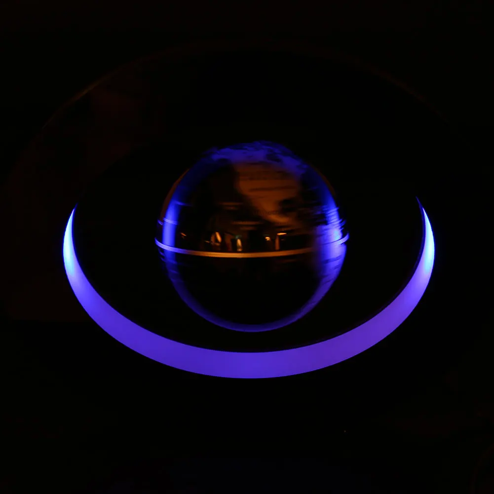 Светодиодный Плавающий глобус с магнитной левитацией, декоративная лампа с европейской вилкой, 4 дюйма