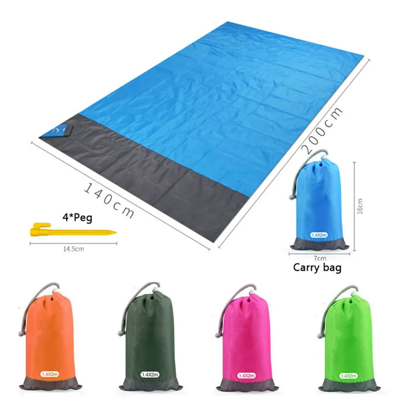 

200x210cm Waterproof Beach Blanket Outdoor Portable Picnic Mat Camping Ground Mat Mattress Outdoor Camping Picnic Mat blanket