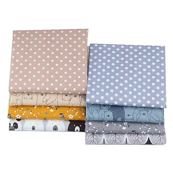 

8PCS Cotton Craft Fabric Bundle Patchwork Squares Quilting Sewing Patchwork DIY Fabric Bundle Sewing Crafts for Handmade Mask