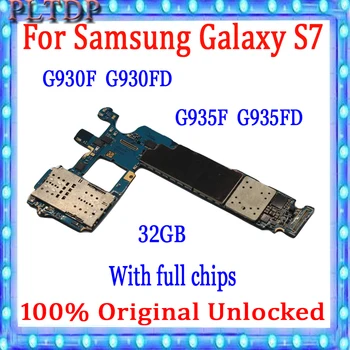 

Factory Unlocked For Samsung Galaxy S7 Edge G930F G930FD G935F G935FD Motherboard , 100% Original With full chips Logic chips 32