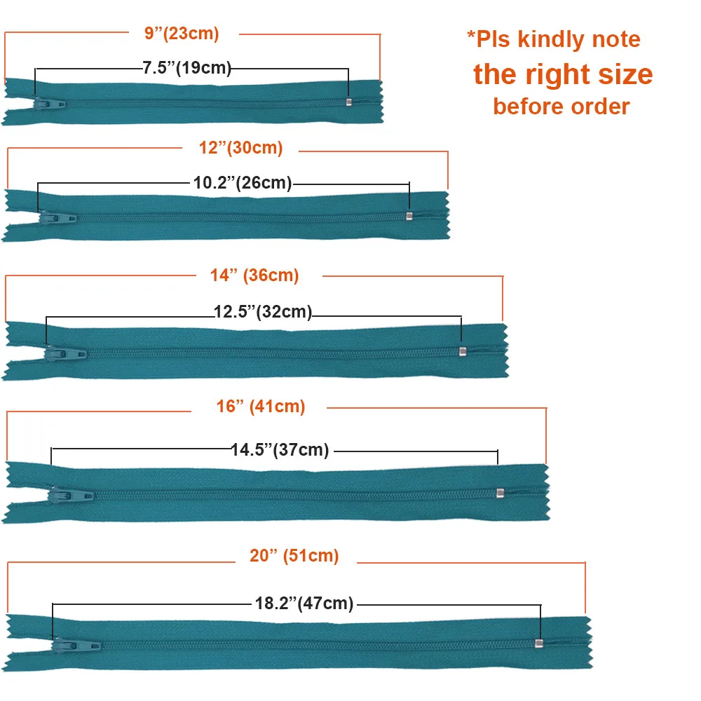 10 шт. 3#41 см 16 дюймов нейлоновая катушка молния закрывающийся конец Авто замок молнии нейлоновые молнии портной канализационный крафтер