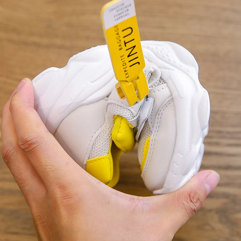 Kids Sneakers Boys Girls Children's Sports Shoes Breathable Mesh Student Thick Bottom Running Shoes Damping SH026