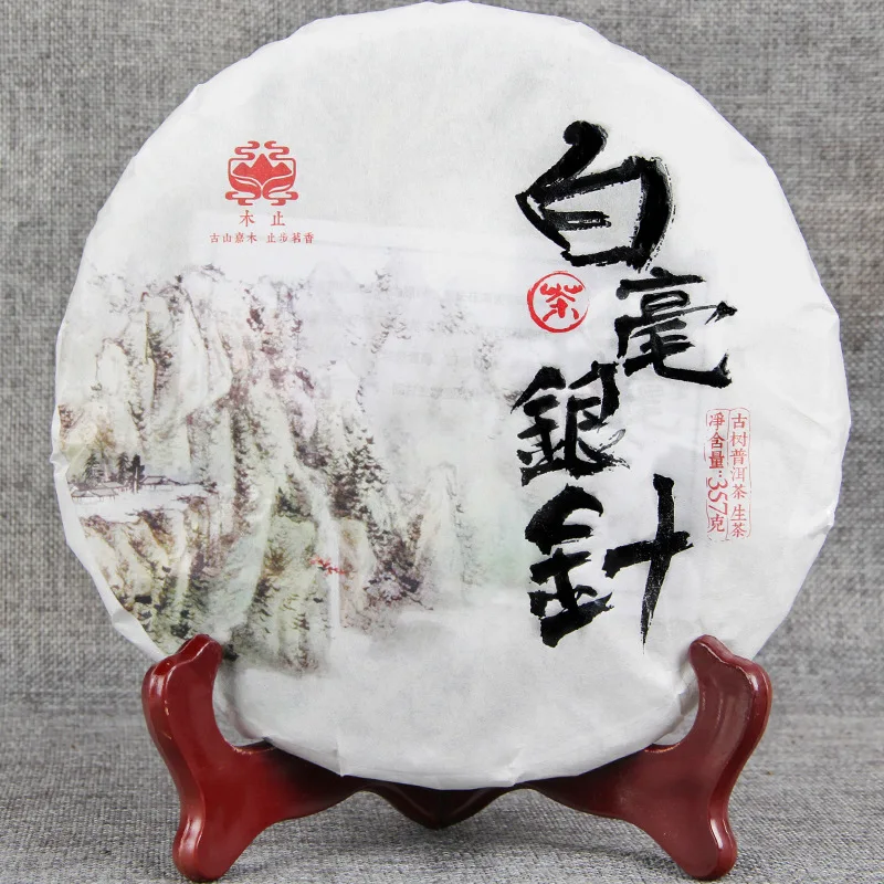 Чай Baihao Pu'er с серебряной иглой чай древним деревом одиночными бутонами белым