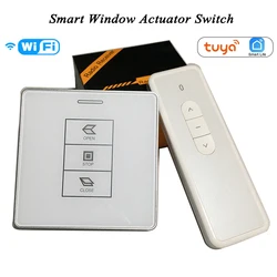 Interrupteur de rideau de fenêtre, commutateur d'actionneur de fenêtre, télécommande Wifi 220 Mhz RF, DC24V 433 V Tuya 