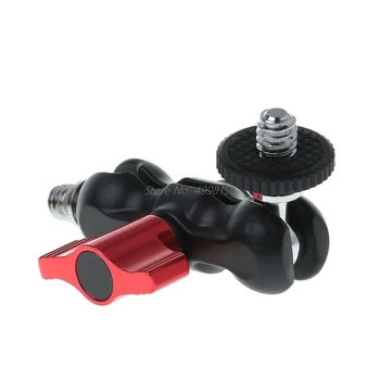 

Double Ball Head Shoe Mount Adapter Magic Arm 1/4" Screw Portable GPS Phone LCD Monitor DV Video Light DSLR Camera