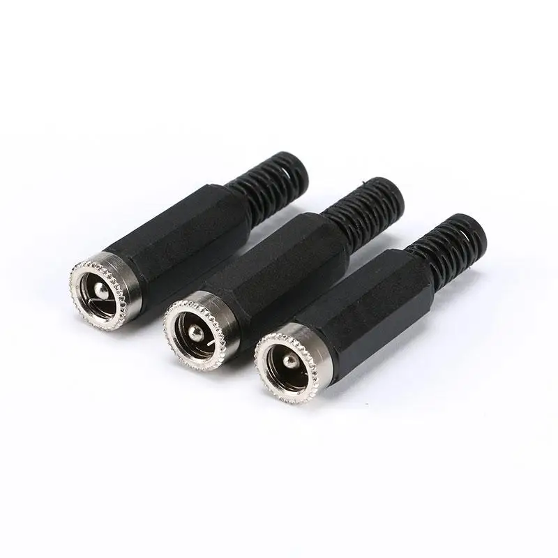 10pcs 5.5X2.5mm DC Power Female Jack Plugs Socket Plug Male Connetors Kit DIY Adapter Connector 5.5-2.5mm