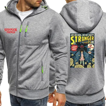 

2020 New Arrival Male Brand Clothing Stranger Things Brand Zip Hoodies Streetwear Hot Selling Men's Sports Sweatshirts Harajuku